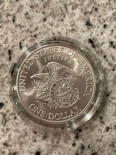 1998 S Robert F Kennedy Uncirculated Silver Dollar Commemorative RFK Coin Box and COA