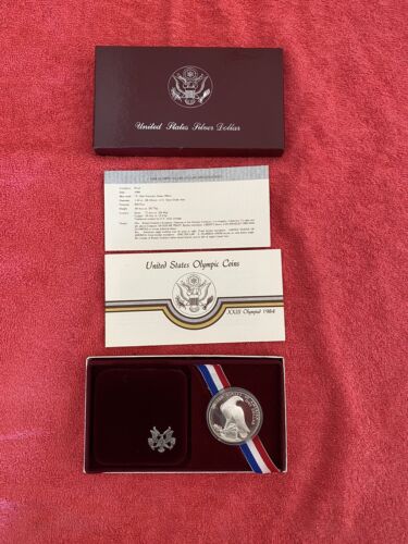1984-S Olympics Mint Proof Commemorative $1 Silver Dollar