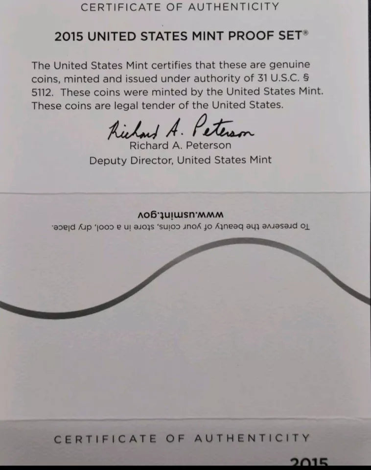 2015-S United States Mint Proof Set