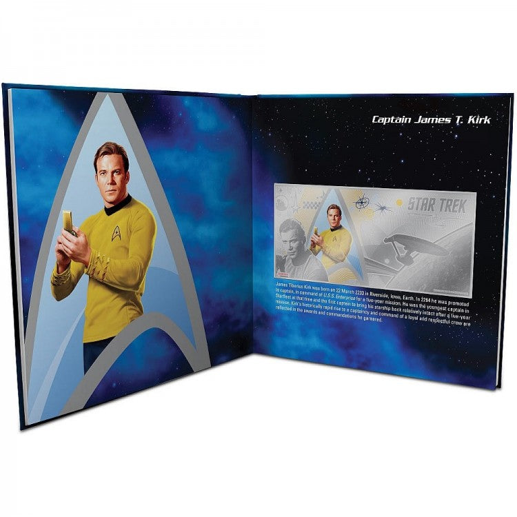 2018 - Niue 1 dollar 2018 Star Trek Coin Note 7-coin note collection™ - 5 gr silver foil with album