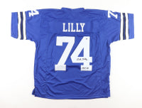 Bob Lilly Signed Jersey Inscribed "HOF '80" and Multiple Inscriptions
