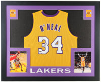 Shaquille O'Neal Signed Custom Framed Jersey Display (Beckett) - Los Angeles Lakers