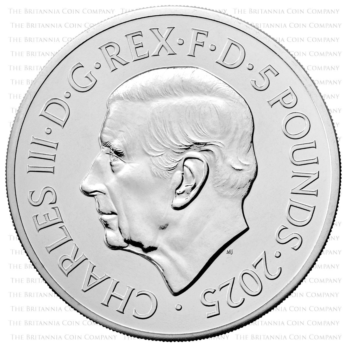 2025 John Lennon Five Pound Crown Brilliant Uncirculated Music Legends Coin