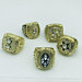 Dallas Cowboys Super bowl sports world Replica Championship Rings with wooden box 5 Years Sets - Gold Tone