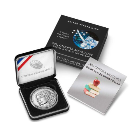 2021 - Christa McAuliffe Uncirc Silver Dollar