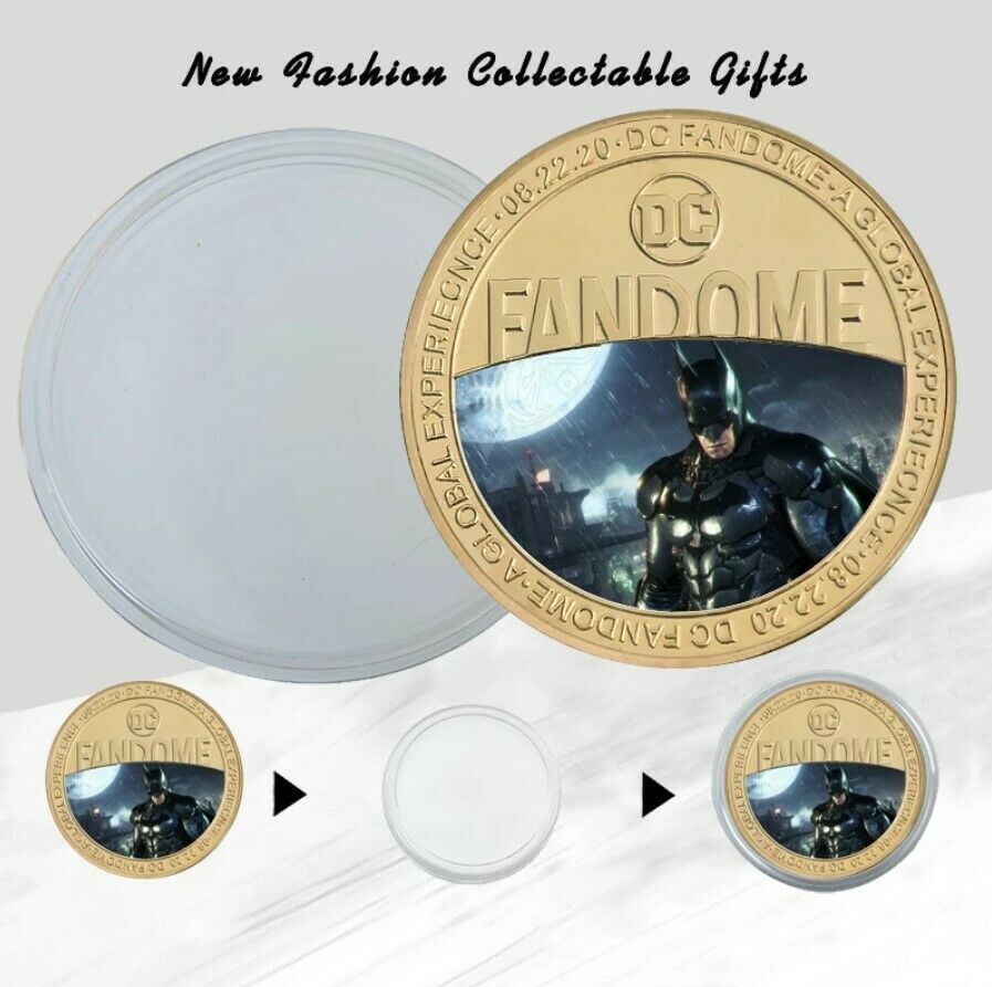 7-PCS Super Hero Movies Characters Gold Plated Color Printed Commemorative Coins