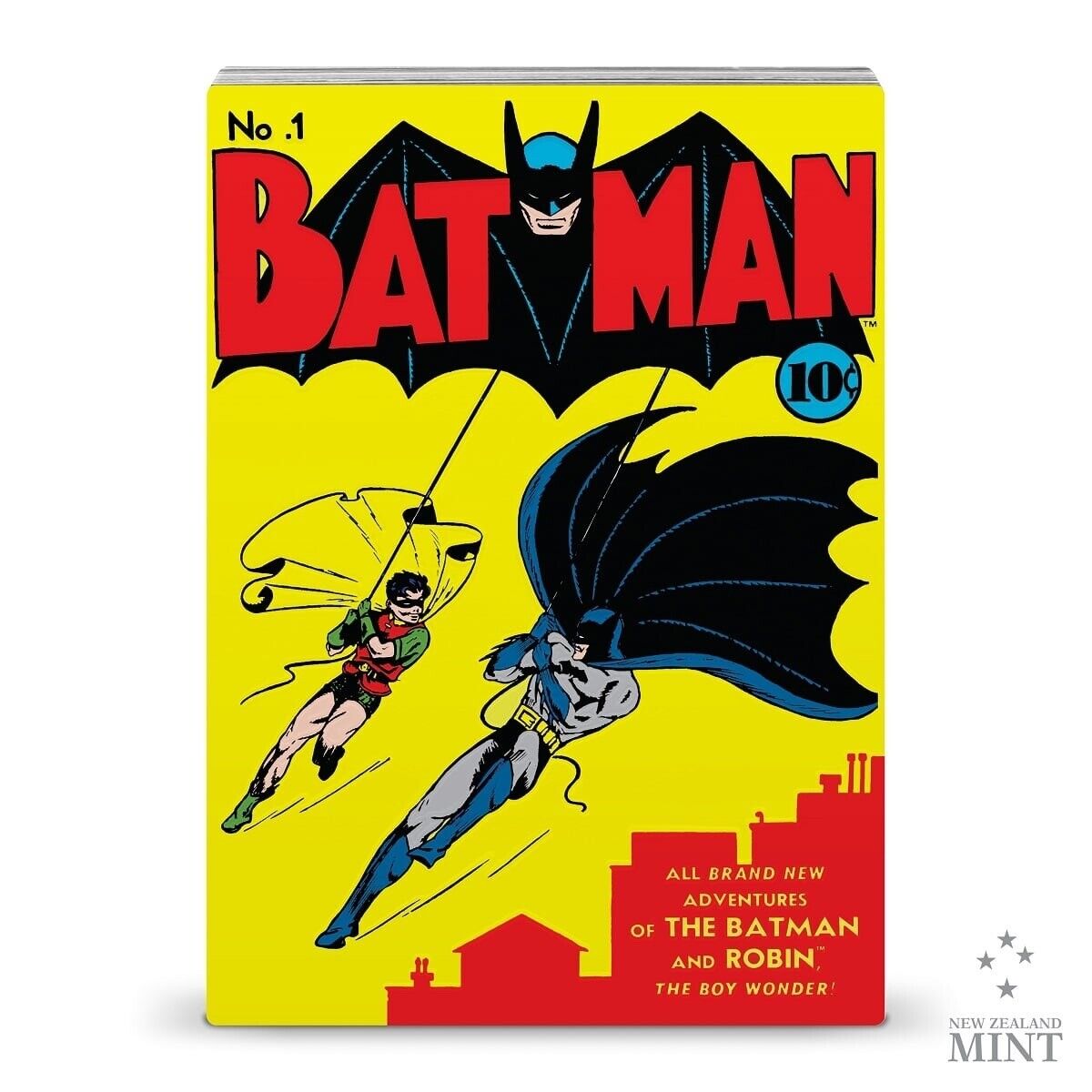 2023 Niue DC Comics COMIX Batman #1 Colored 1oz Silver Proof Coin Mintage 5000