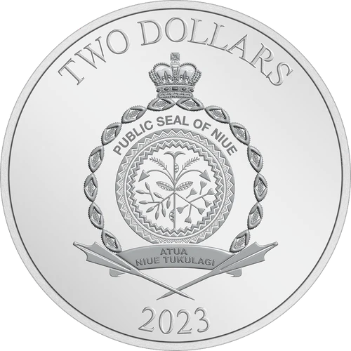 2023 Niue Marvel Captain America 1oz Silver Colored Proof Coin