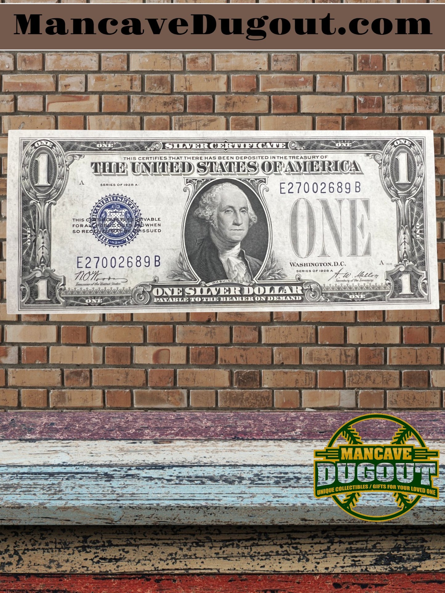1934 $1 Silver Certificate – “Funny Back” – EX+ Crisp – Sharp Corners – Bright Ink – Sealed in Premium BCW Hard Display Case