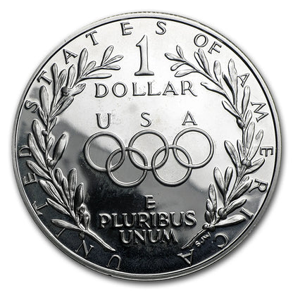 1988-S Olympic $1 Silver Commemorative Proof (w/Box & COA)