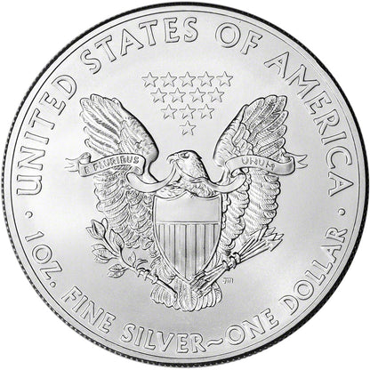 2015 American Silver Eagle 1 oz $1 - 1 Roll - Twenty 20 BU Coins in Mint Tube