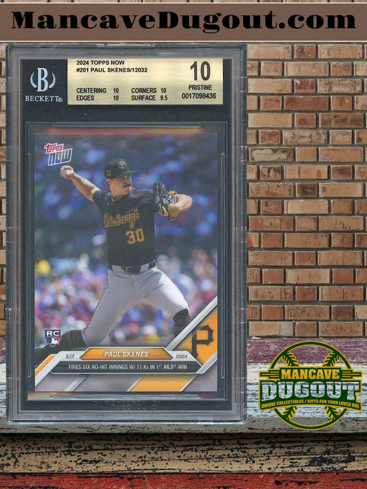 2024 - Paul Skenes Topps Now #201 RC (BGS 10)