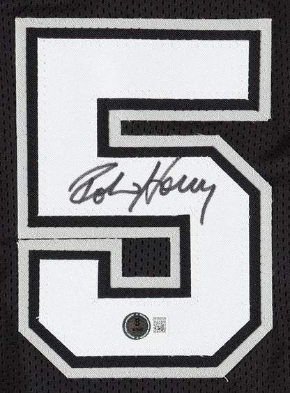 Robert Horry Signed Jersey (Beckett)-San Antonio Spurs I Beckett Witnessed