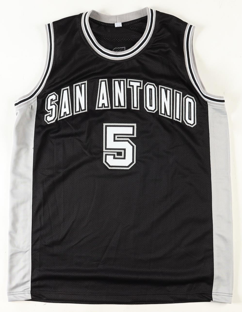 Robert Horry Signed Jersey (Beckett)-San Antonio Spurs I Beckett Witnessed