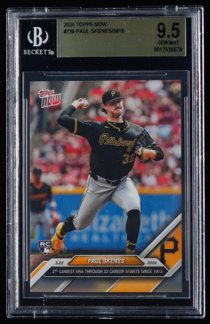 2024 Paul Skenes Topps Now #739 RC (BGS 9.5)