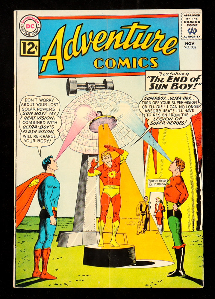 November 1962 "Adventure Comics" Issue #302 D.C. comic book