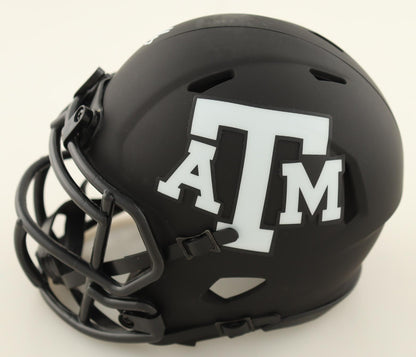 Isaiah Spiller Signed Texas A&M Aggies Eclipse Alternate Speed Mini Helmet (Beckett)