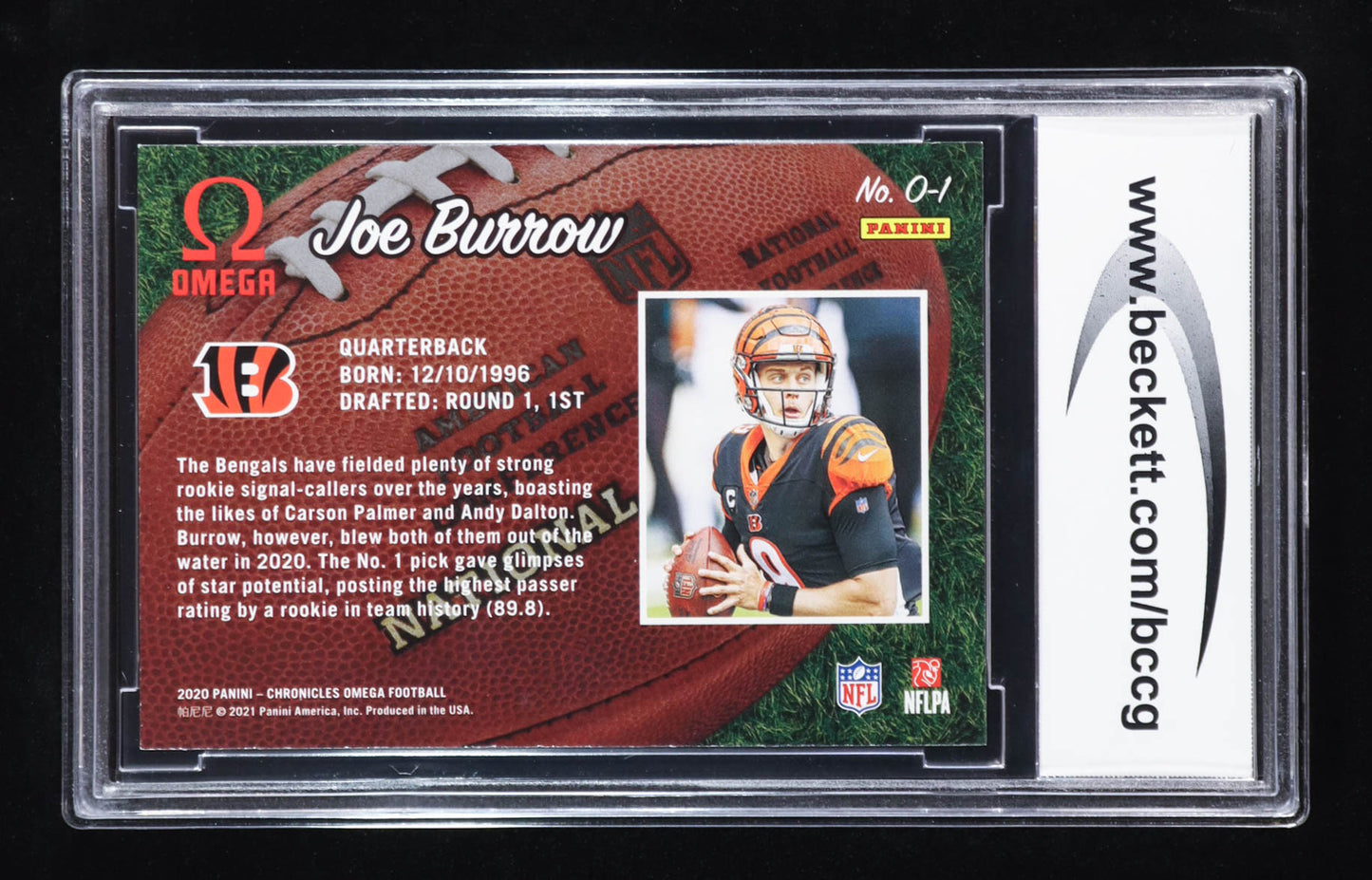 Joe Burrow 2020 Omega #1 RC (BCCG 10)