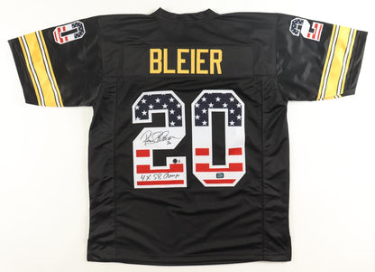 Rocky Bleier Signed Jersey Inscribed "4x SB Champ" (Beckett) - Steelers