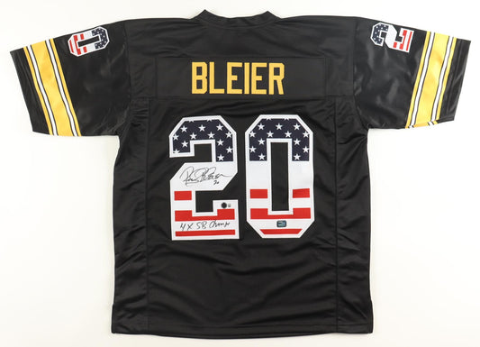 Rocky Bleier Signed Jersey Inscribed "4x SB Champ" (Beckett) - Steelers