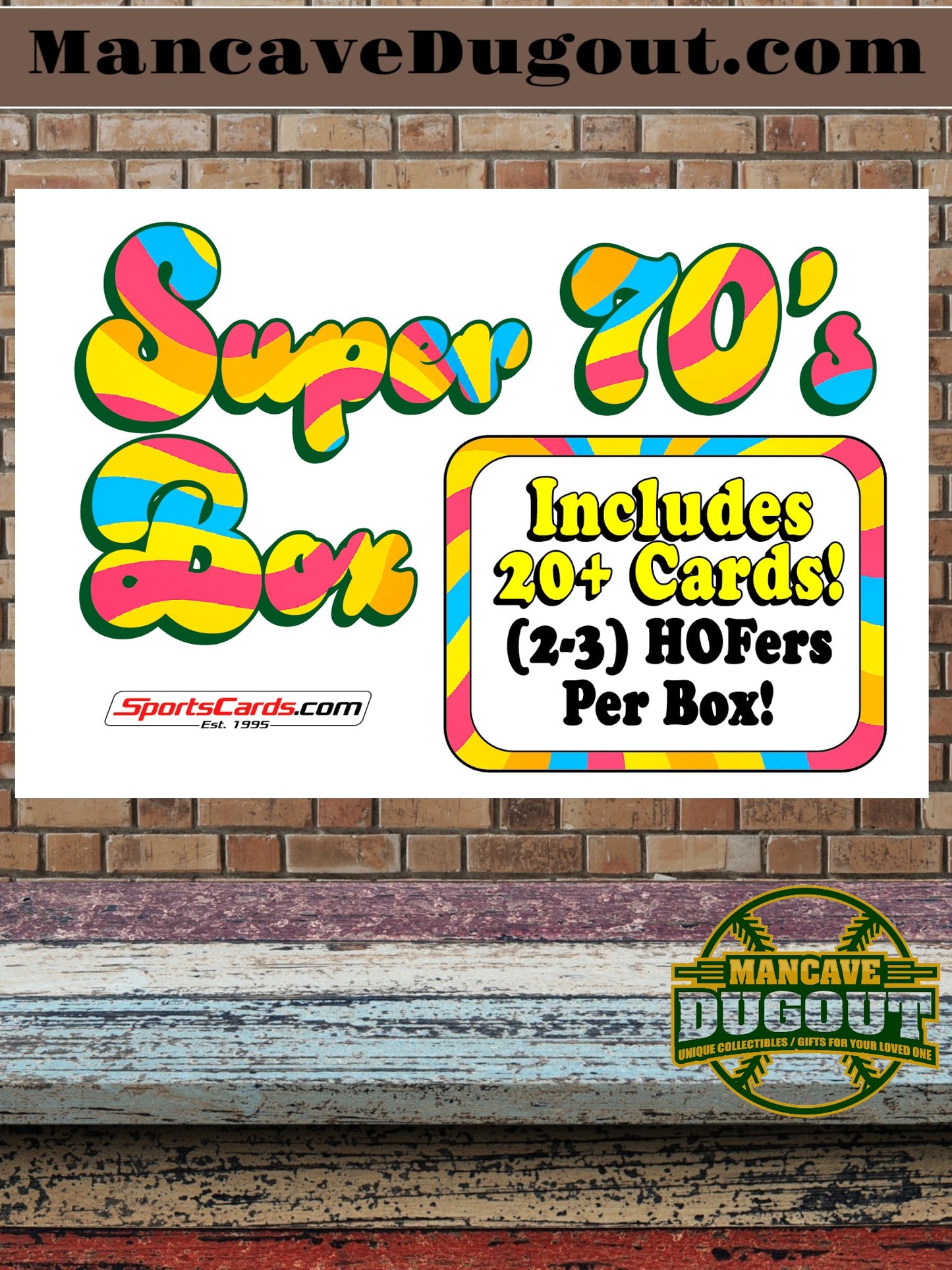 Super 70’s” Vintage Trading Card Mystery Box – 20+ Cards