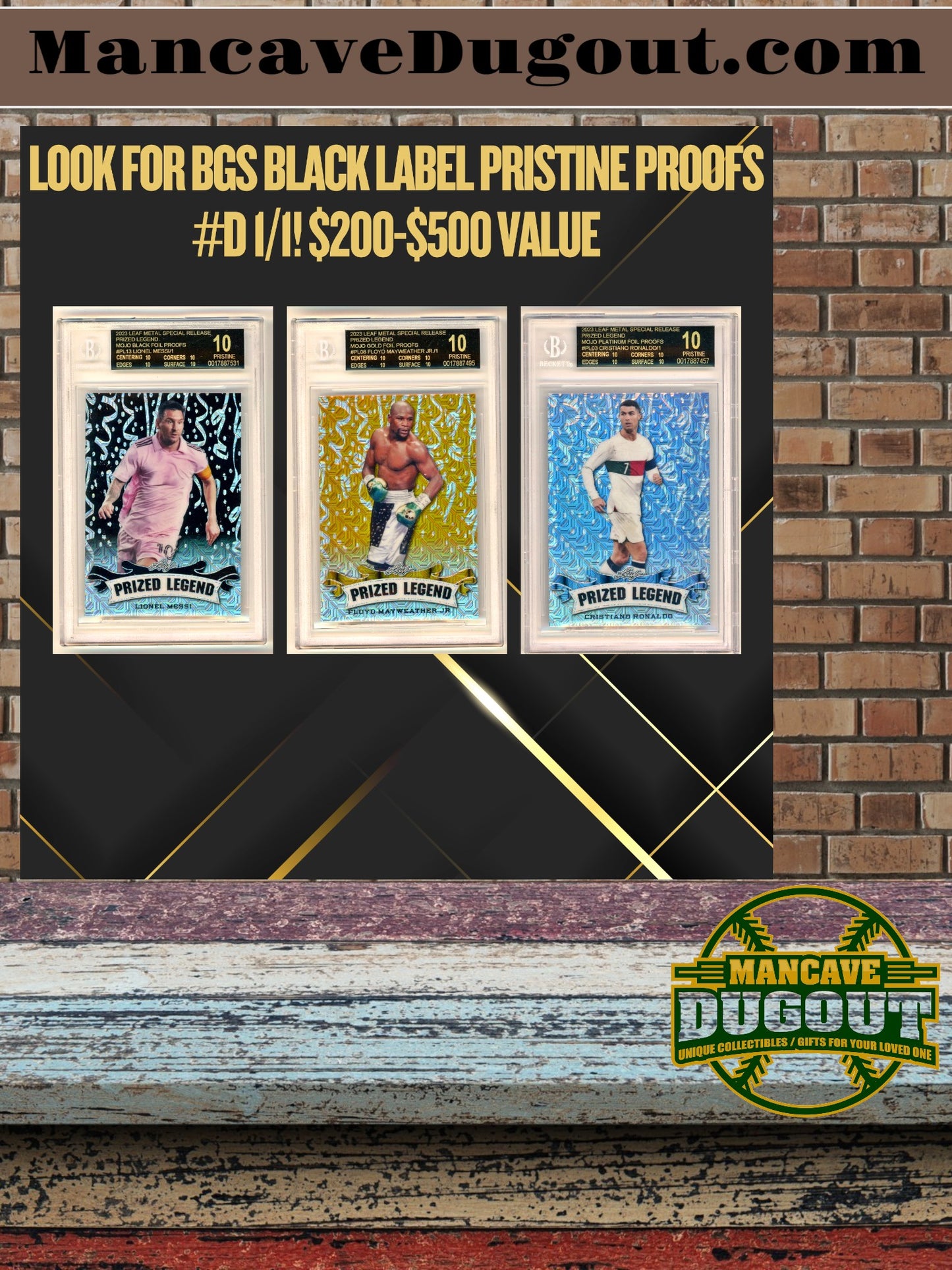 Heroes & Legends “That’s Metal” Serial Numbered to 25 or Less Mystery Box / Pack with (3) Cards