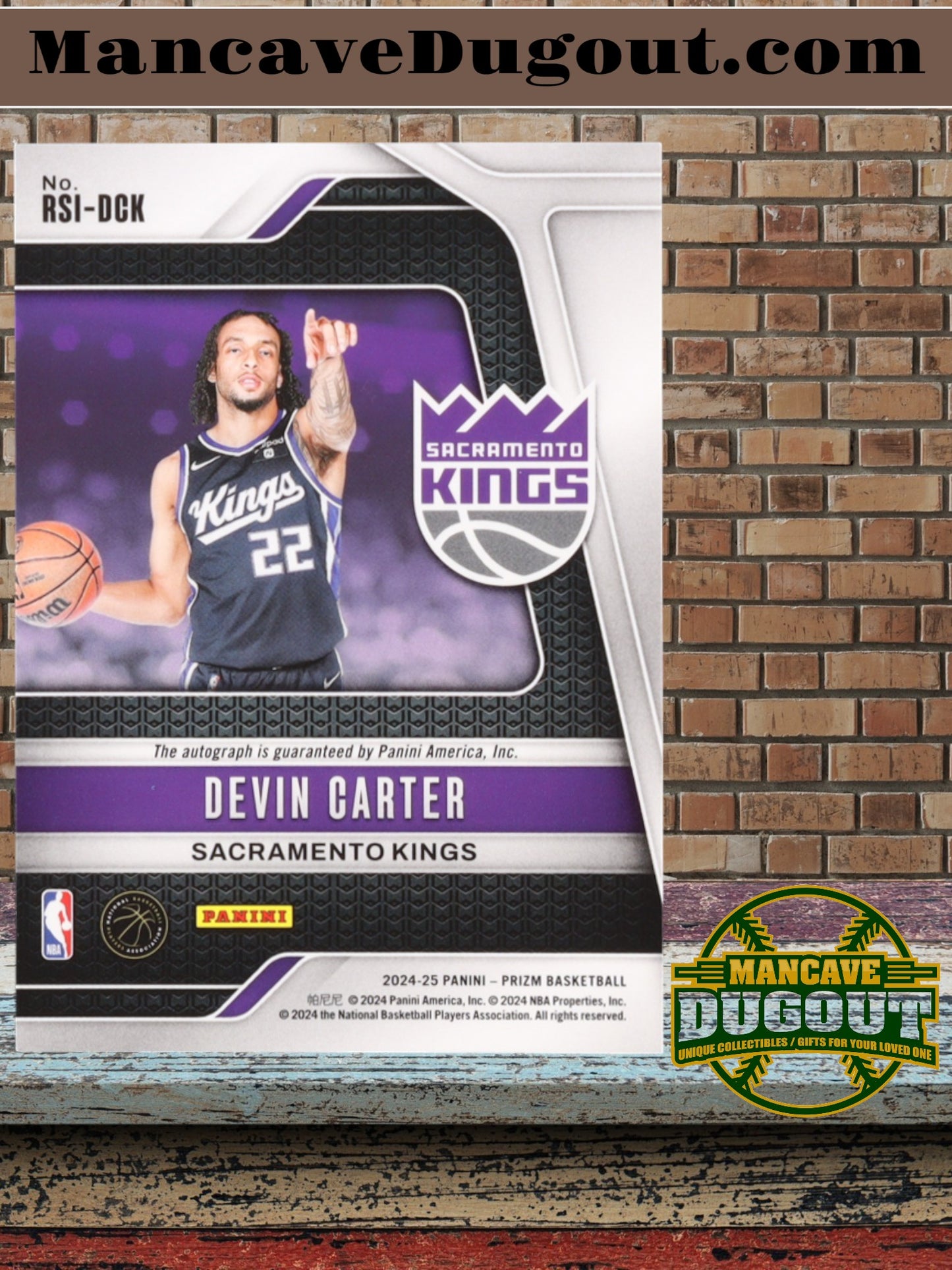 Devin Carter 2024-25 Panini Prizm Rookie Signatures #15 RC