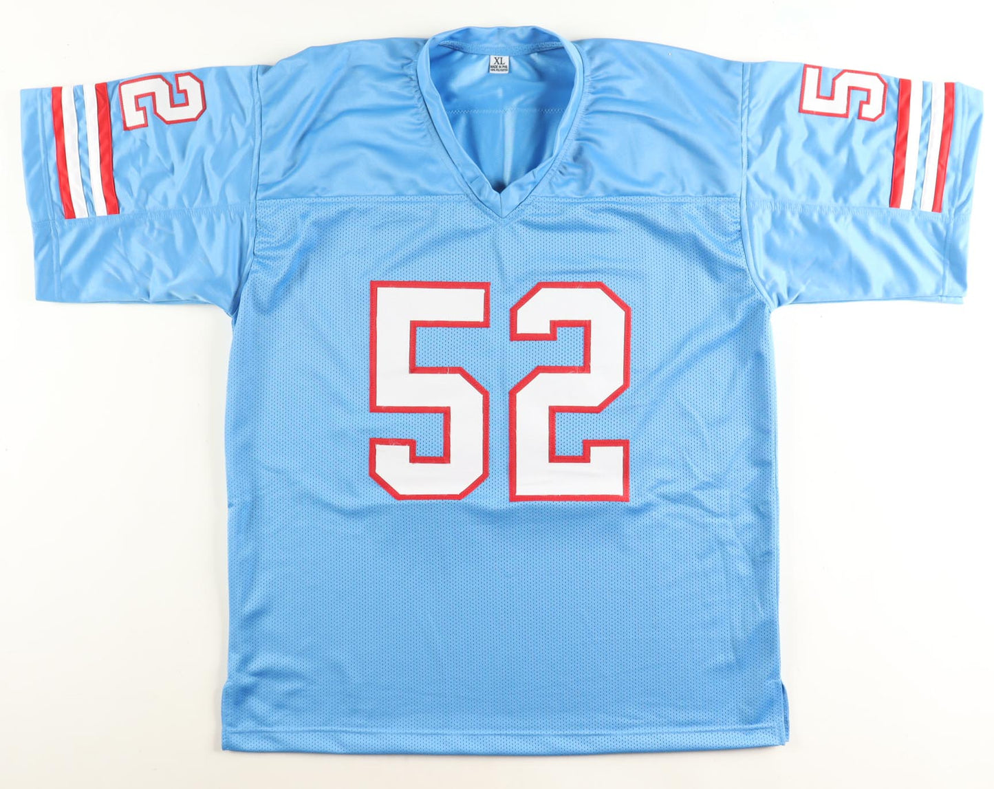 Robert Brazile Signed Jersey Inscribed "HOF 18", "7x PB" & "Dr. Doom" (Auth. Ink) - Houston Oilers