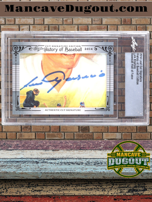 Luis Aparicio 2014 Leaf Cut Signature Hall of Fame History of Baseball #NNO (Leaf)
