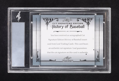 Luis Aparicio 2014 Leaf Cut Signature Hall of Fame History of Baseball #NNO (Leaf)