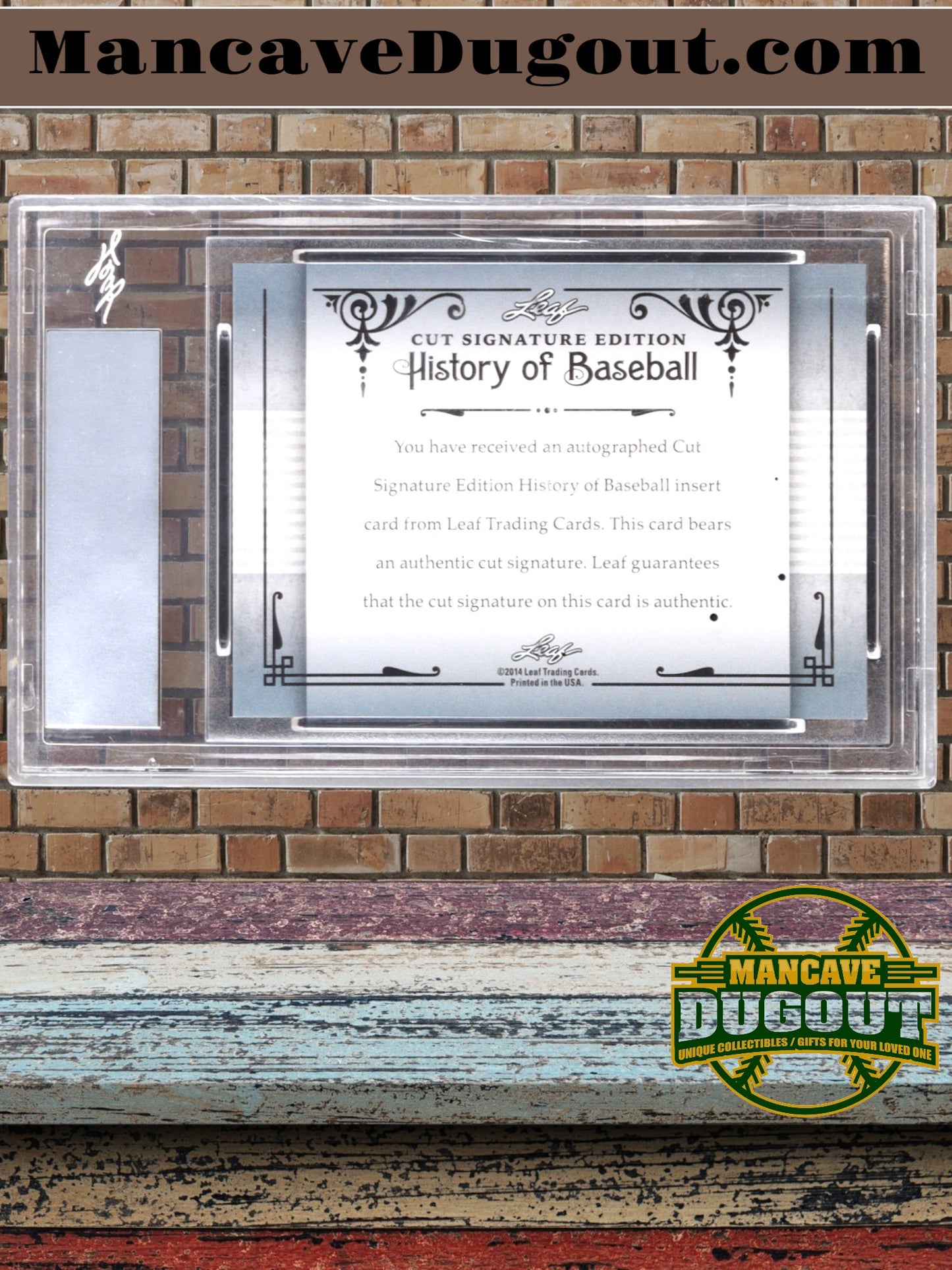 Luis Aparicio 2014 Leaf Cut Signature Hall of Fame History of Baseball #NNO (Leaf)