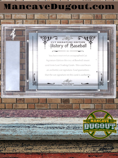 Luis Aparicio 2014 Leaf Cut Signature Hall of Fame History of Baseball #NNO (Leaf)
