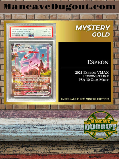 Mystery Gold Presents Poke Gems Series 1 Mystery Box Pokemon Pack - Contains 1 PSA/BGS/CGC Gem Mint Or Pristine