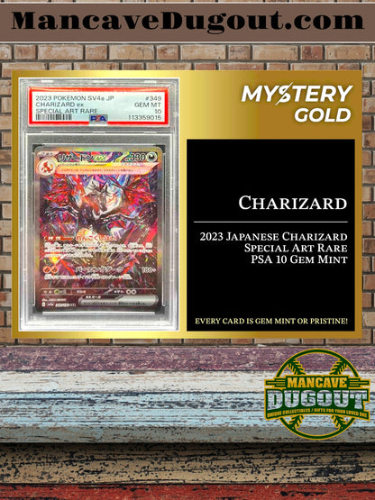 Mystery Gold Presents Poke Gems Series 1 Mystery Box Pokemon Pack - Contains 1 PSA/BGS/CGC Gem Mint Or Pristine