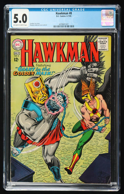 1965 "Hawkman" Issue #8 DC Comic Book (CGC 5.0)