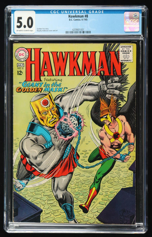 1965 "Hawkman" Issue #8 DC Comic Book (CGC 5.0)