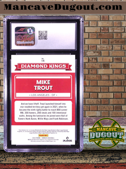 Mike Trout 2022 Donruss Liberty #14 DK (CGC 10)