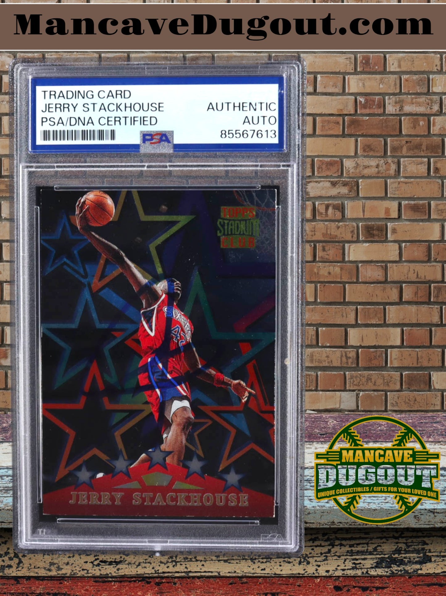 Jerry Stackhouse Signed 1996-97 Stadium Club Special Forces #SF8 (PSA)