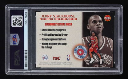 Jerry Stackhouse Signed 1996-97 Stadium Club Special Forces #SF8 (PSA)