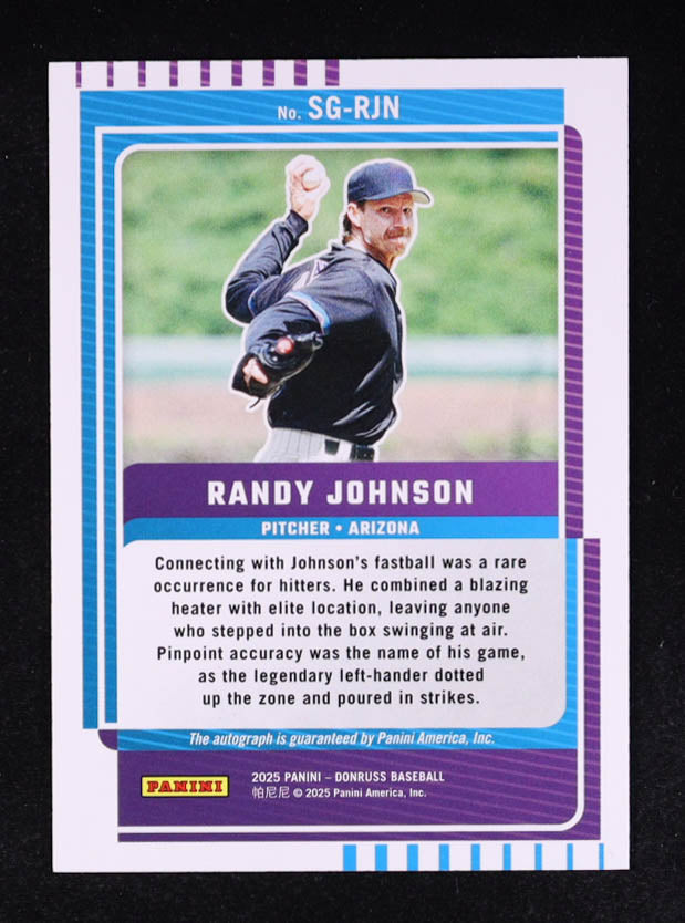 Randy Johnson 2025 Donruss Signature Series Purple #49 #08/25