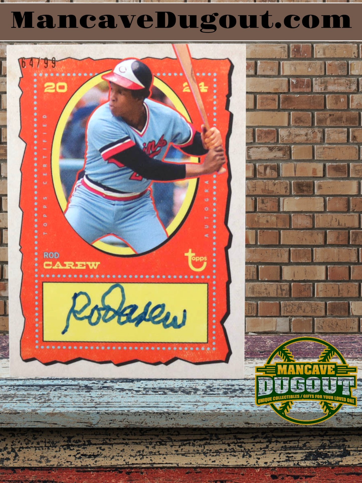 Rod Carew 2024 Topps Brooklyn Collection Autographs #ACRC #64/99