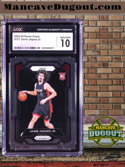 Jaime Jaquez Jr. — 2023 24 Panini Prizm - Rookie Card #137 - CGC 10 Gem Mint