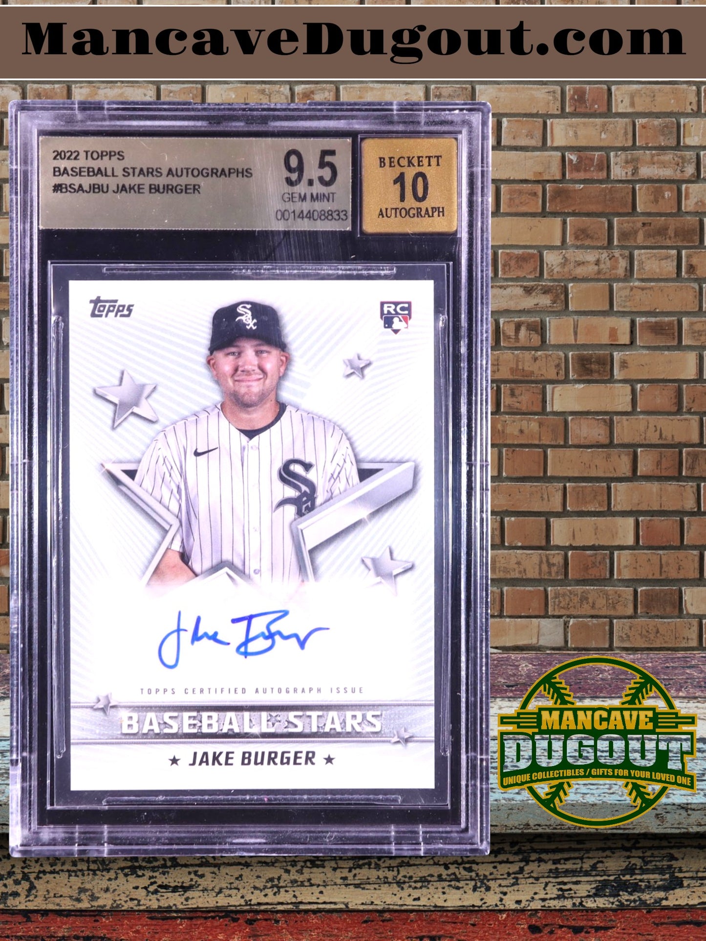Jake Burger — 2022 Topps - Baseball Stars Autographs — Rookie Card #BSAJBU - BGS 9.5 Gem Mint | Autograph Grade 10