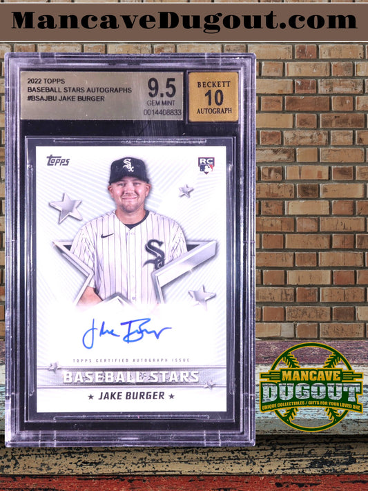 Jake Burger — 2022 Topps - Baseball Stars Autographs — Rookie Card #BSAJBU - BGS 9.5 Gem Mint | Autograph Grade 10