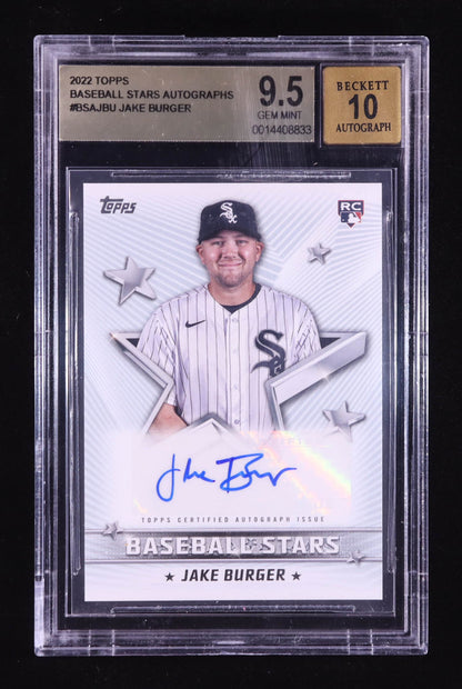 Jake Burger — 2022 Topps - Baseball Stars Autographs — Rookie Card #BSAJBU - BGS 9.5 Gem Mint | Autograph Grade 10