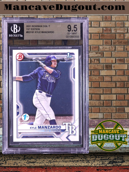 Kyle Manzardo — 2021 Bowman Draft 1st Edition - Rookie Card #BD191 - BGS 9.5 Gem Mint