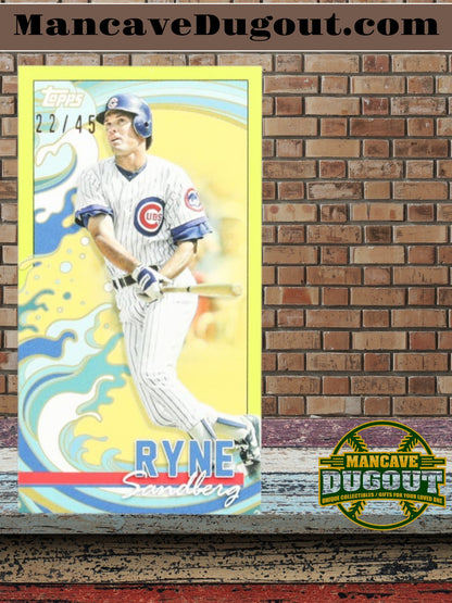 Ryne Sandberg 2022 Topps Rip Mini – Chartreuse - Card #MRIPRS — Serial Numbered 22/45
