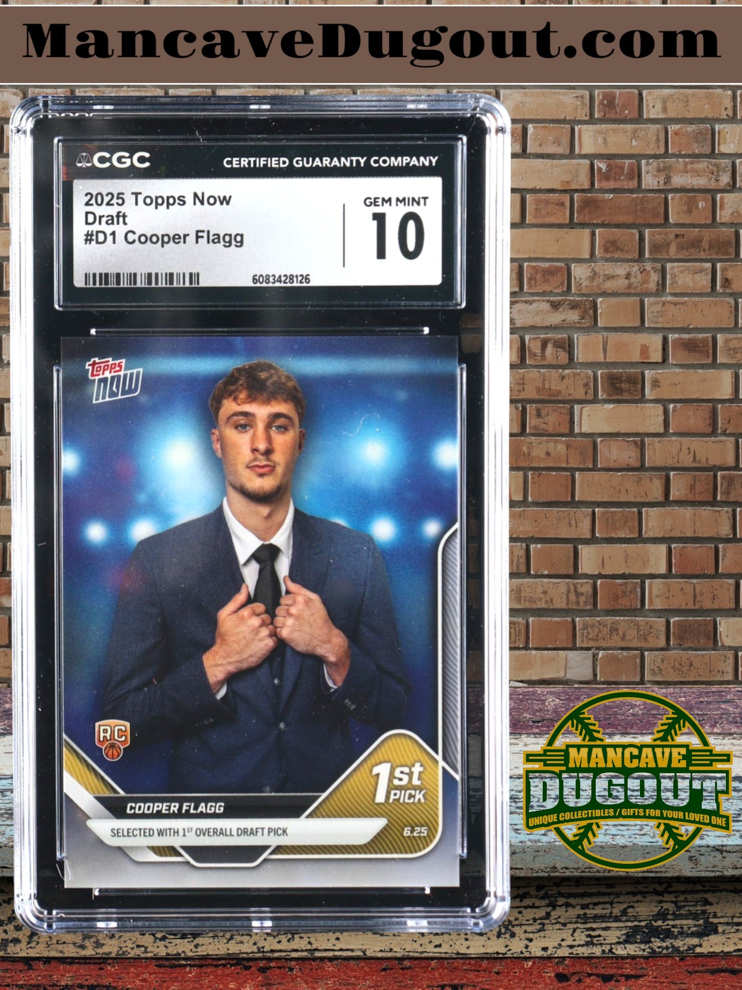 Cooper Flagg 2025 26 Topps Now #D1 RC – CGC 10 Gem Mint