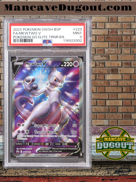 Mewtwo V 2019-22 Pokemon Sword and Shield Black Star Promos #SWSH229 (PSA 9)