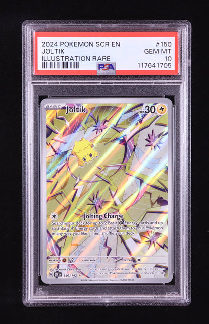 Joltik 2024 Pokemon Stellar Crown #150 Holo (PSA 10)
